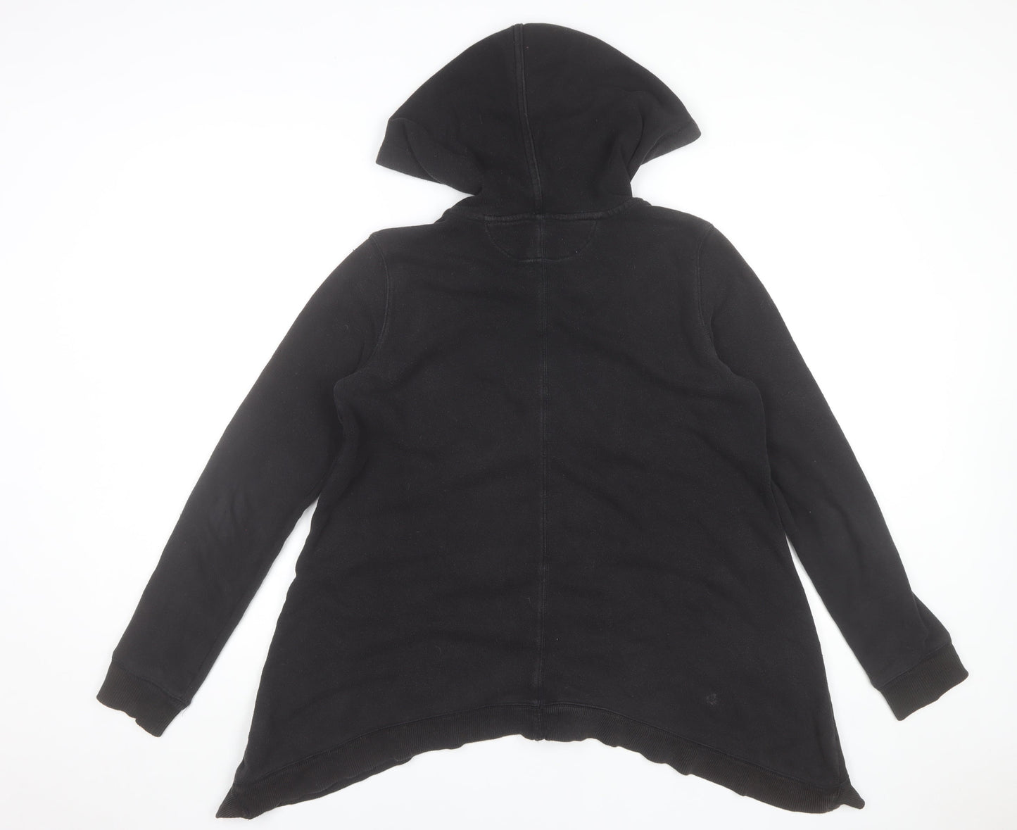 Calvin Klein Performance Black Full Zip Hoodie Women M Fleece Cotton Blend