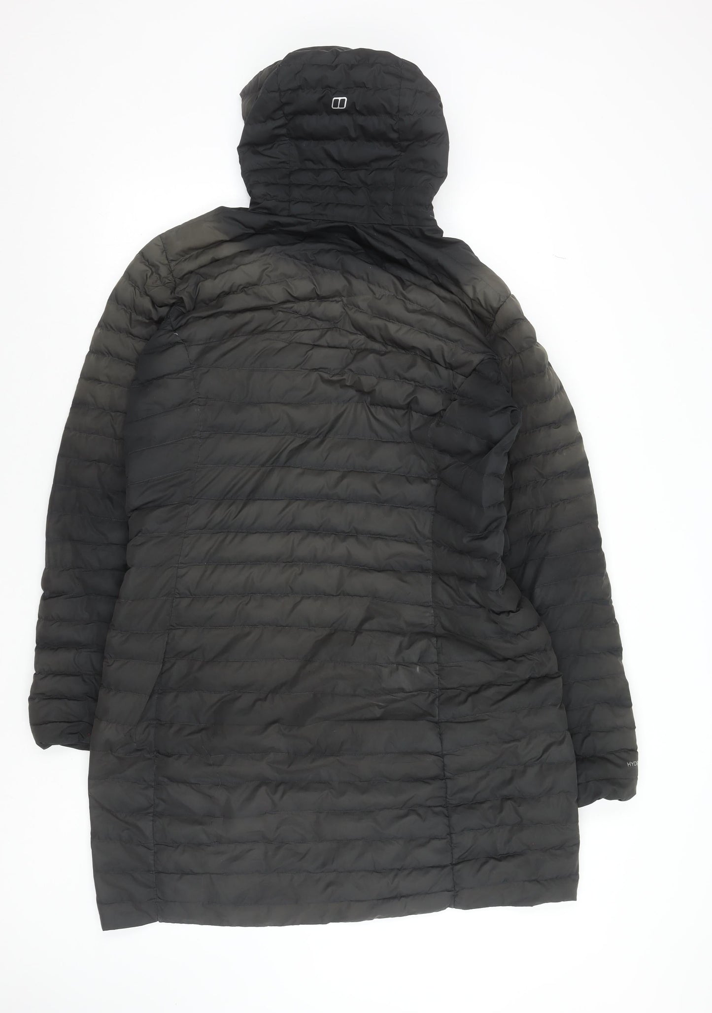 Berghaus Women's Black Long Hooded Puffer Coat Size 18