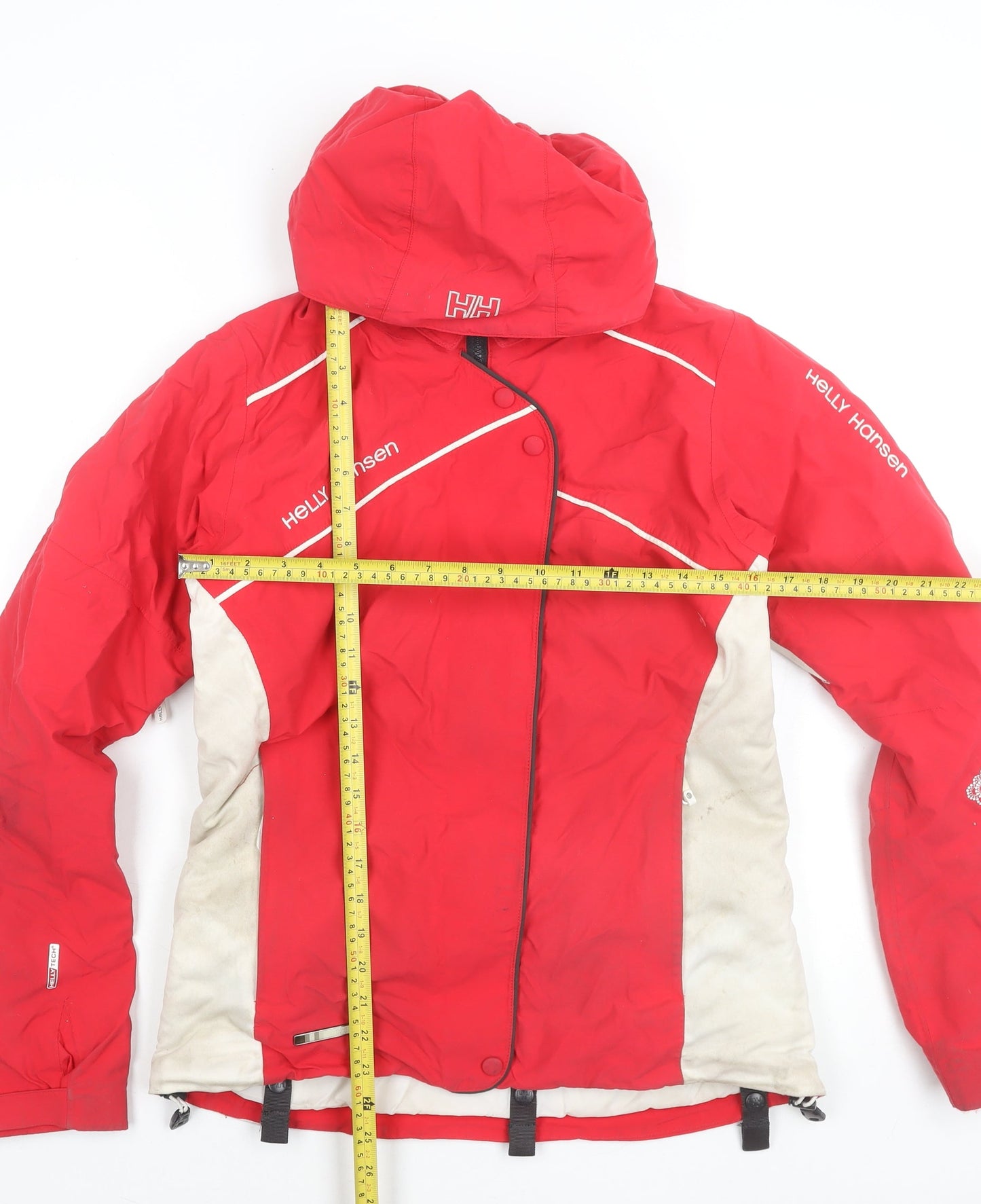 Helly Hansen Women's Red Ski Jacket S Waterproof Hooded Winter Coat