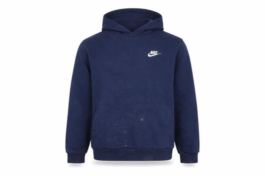 Nike Boys Blue Pullover Hoodie Large 147-158cm Cotton Blend Sportswear