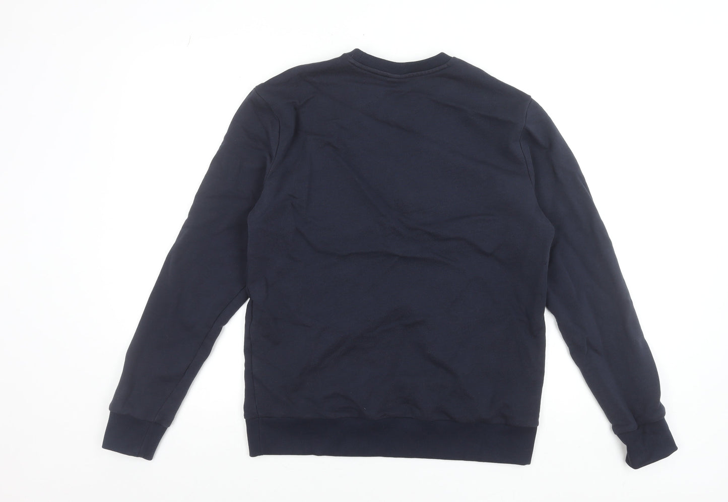 Hugo Boss Men's Blue Crew Neck Logo Sweatshirt Size M