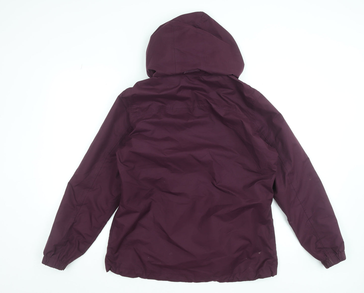 Peter Storm Women Purple Waterproof Hooded Rain Jacket Size 14