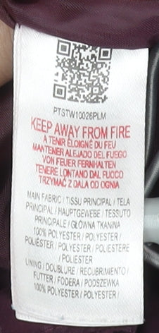 Peter Storm Women Purple Waterproof Hooded Rain Jacket Size 14