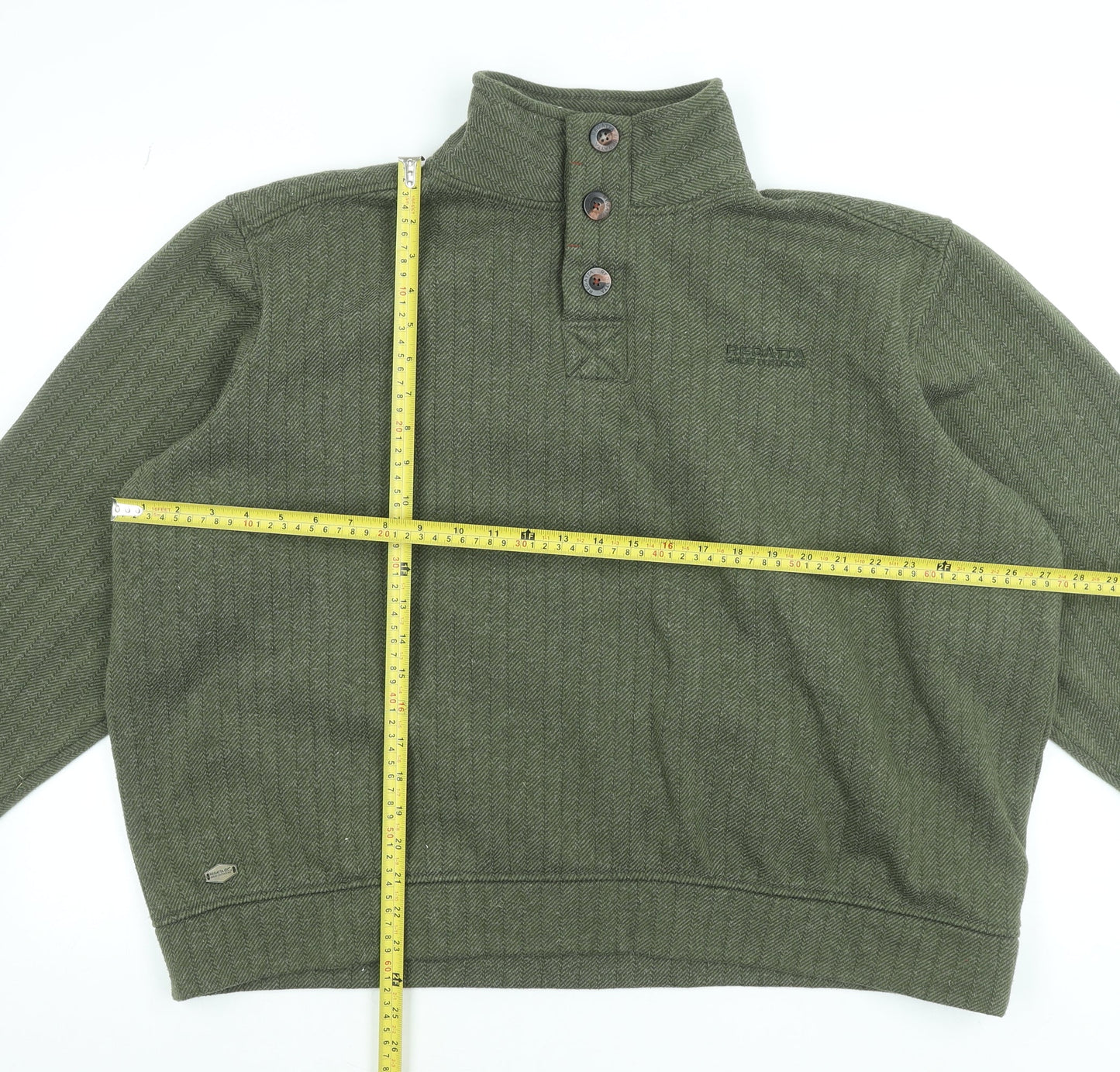 Regatta Men's Green 2XL Henley Outdoor Sweatshirt