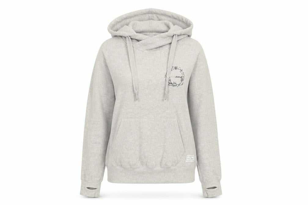 The Tired Mama Collection Womens Grey Pullover Hoodie Size M