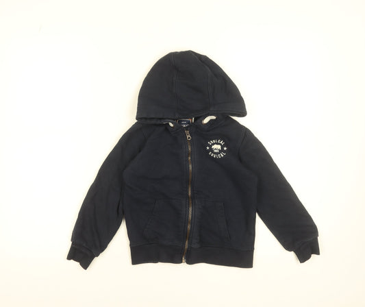 SoulCal Boys Blue Full Zip Fleece Hoodie 7-8 Years Hooded Sweatshirt