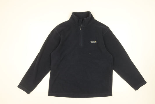 Regatta Mens Blue Fleece Sweatshirt M 1/2 Zip Outdoor Pullover