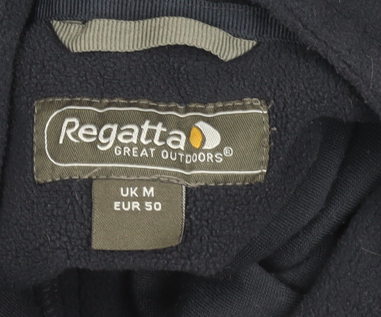 Regatta Mens Blue Fleece Sweatshirt M 1/2 Zip Outdoor Pullover