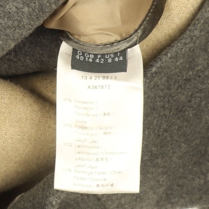 Additional view of Oui Women’s Beige Grey Wool Blend Biker Coat, size UK 16