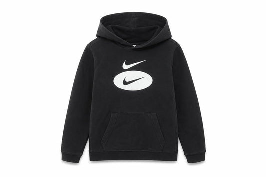 Nike Boys Black Pullover Hoodie XL 158-170cm Logo Graphic Print