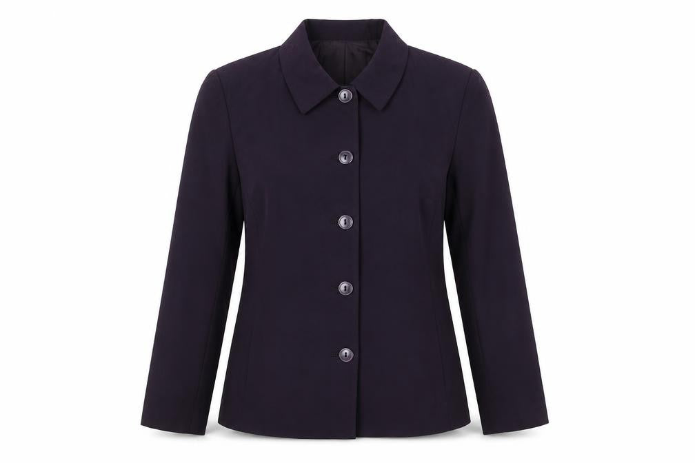 Lakeland Womens Purple Size 14 Tailored Single Breasted Suit Jacket