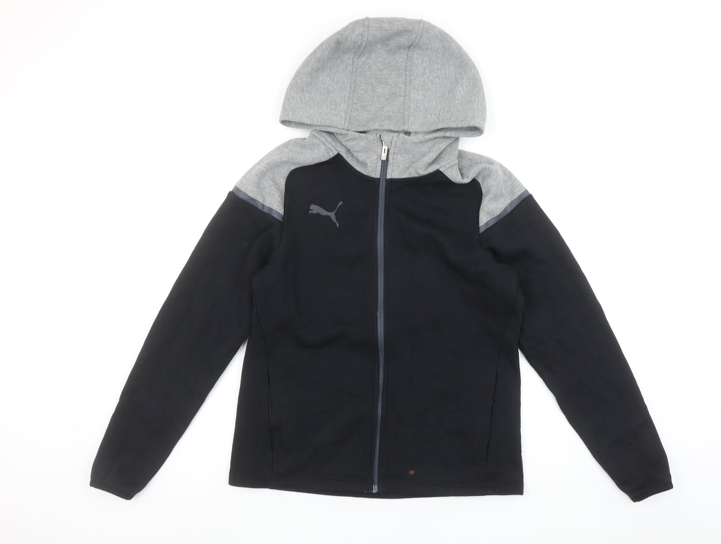 Puma Men's Black Small Full Zip Sports Hoodie Fleece