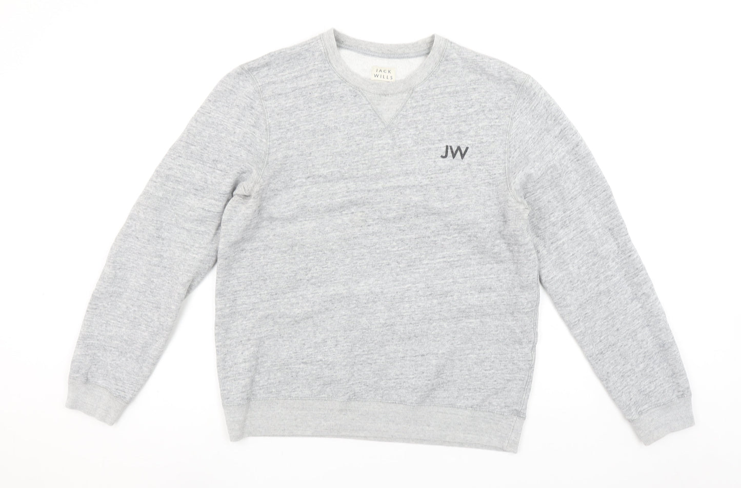 Jack Wills Men's Grey Crew Neck Sweatshirt M Regular Fit Pullover