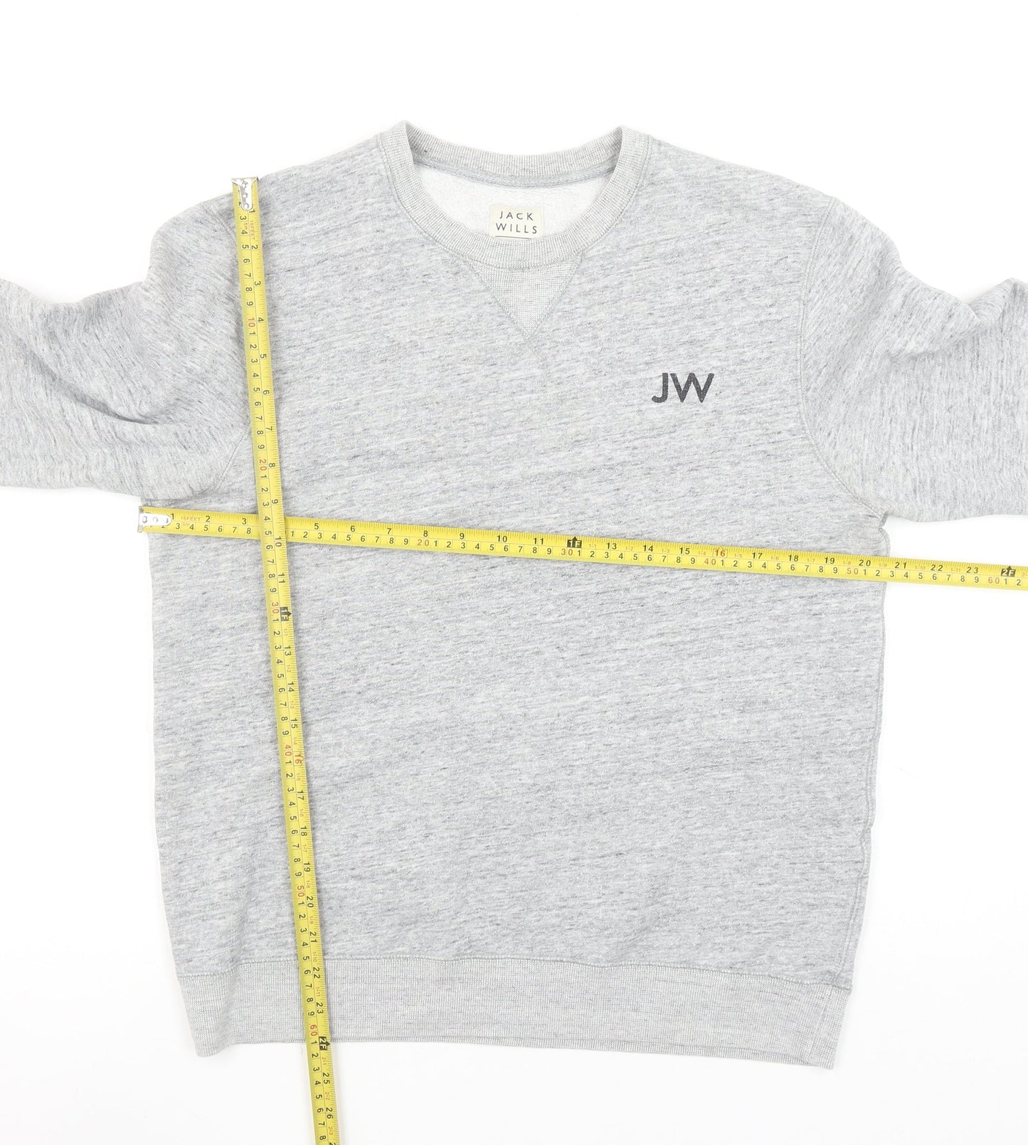 Jack Wills Men's Grey Crew Neck Sweatshirt M Regular Fit Pullover