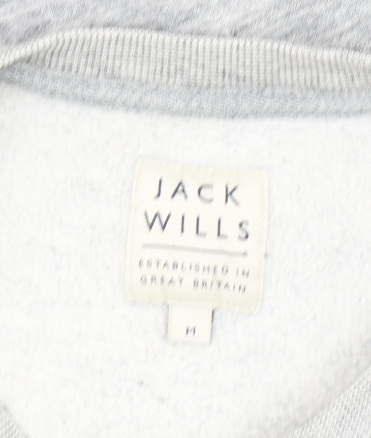Jack Wills Men's Grey Crew Neck Sweatshirt M Regular Fit Pullover