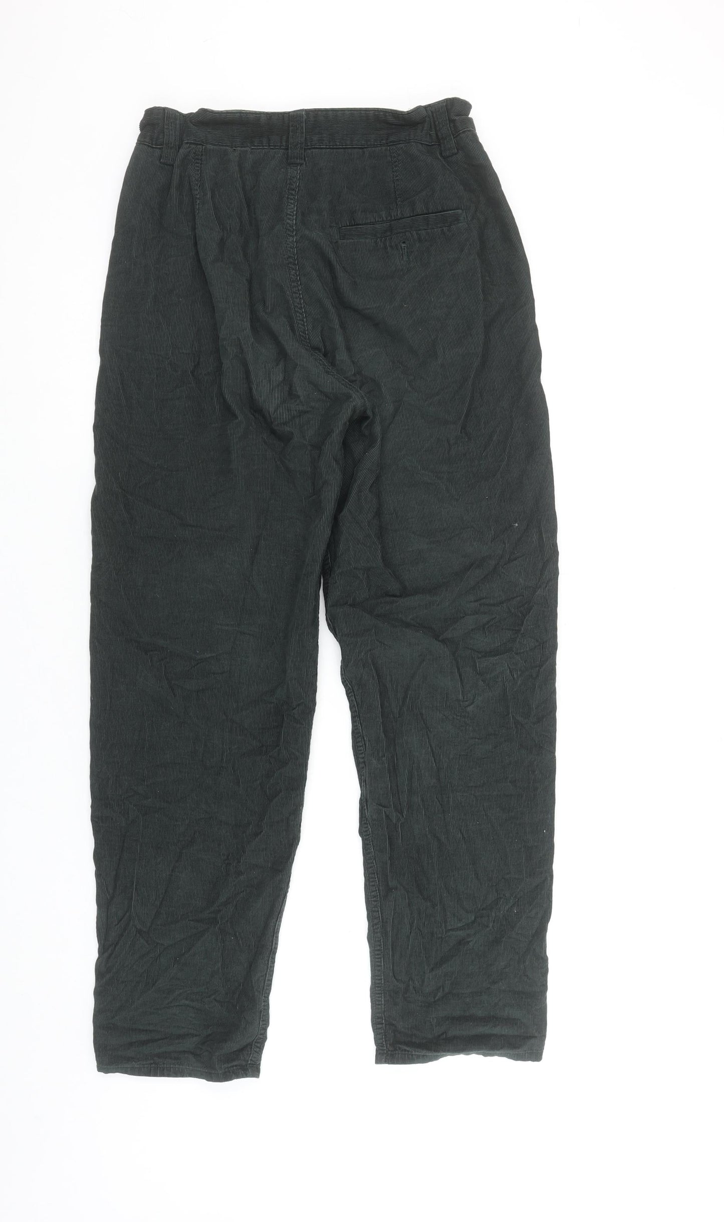 COS Womens Black Corduroy Chino Trousers Size 4 Straight Leg