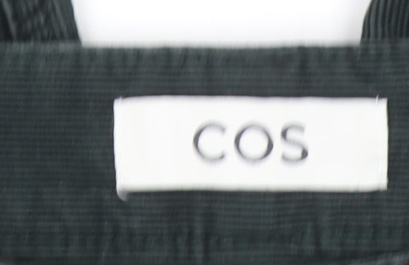 COS Womens Black Corduroy Chino Trousers Size 4 Straight Leg
