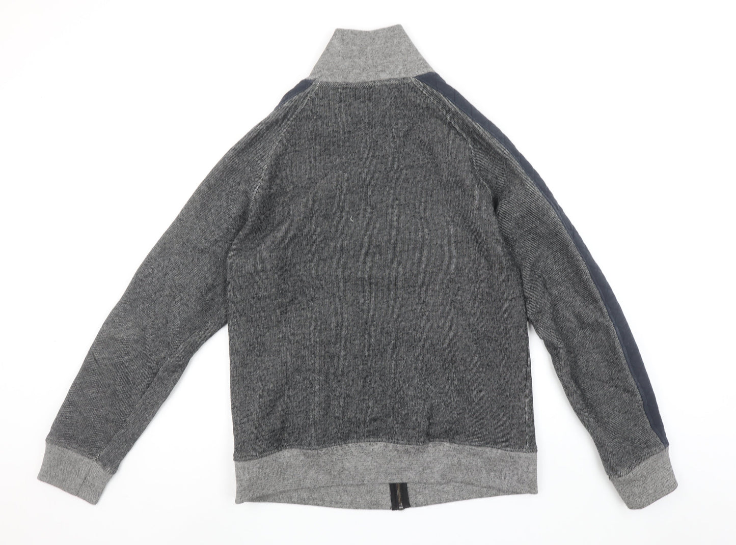 Firetrap Men's Grey Full Zip Mock Neck Sweatshirt M