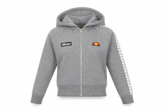 Womens UK 4 Regular ellesse Grey Full Zip Hoodie