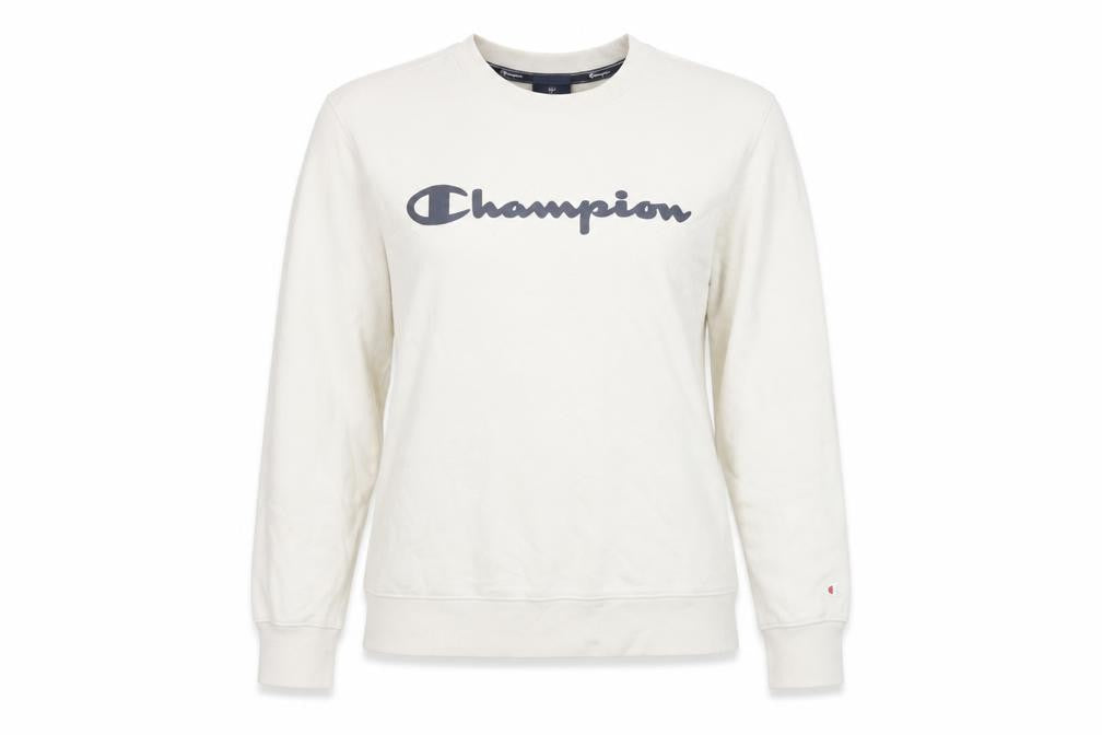 Womens UK L Regular Champion Beige Pullover Sweatshirt