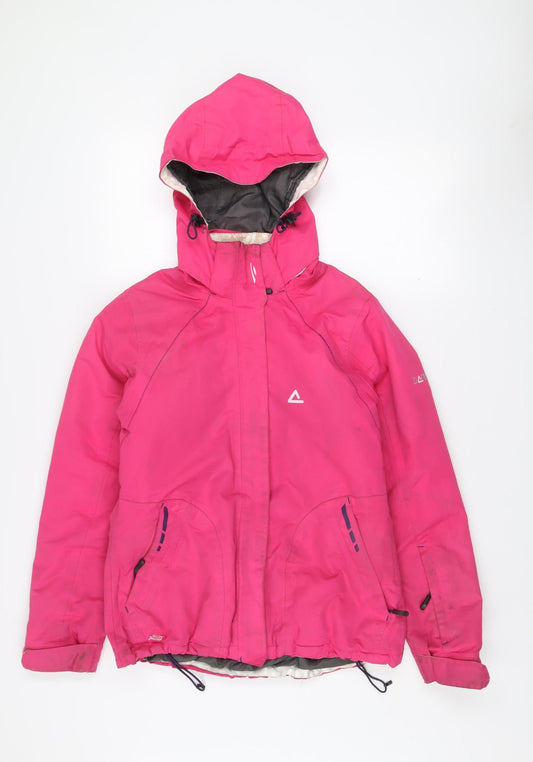 Dare 2B Womens Pink Waterproof Hooded Ski Jacket Size 10