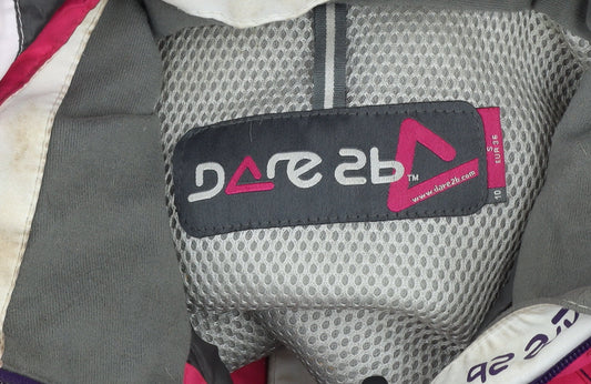 Dare 2B Womens Pink Waterproof Hooded Ski Jacket Size 10