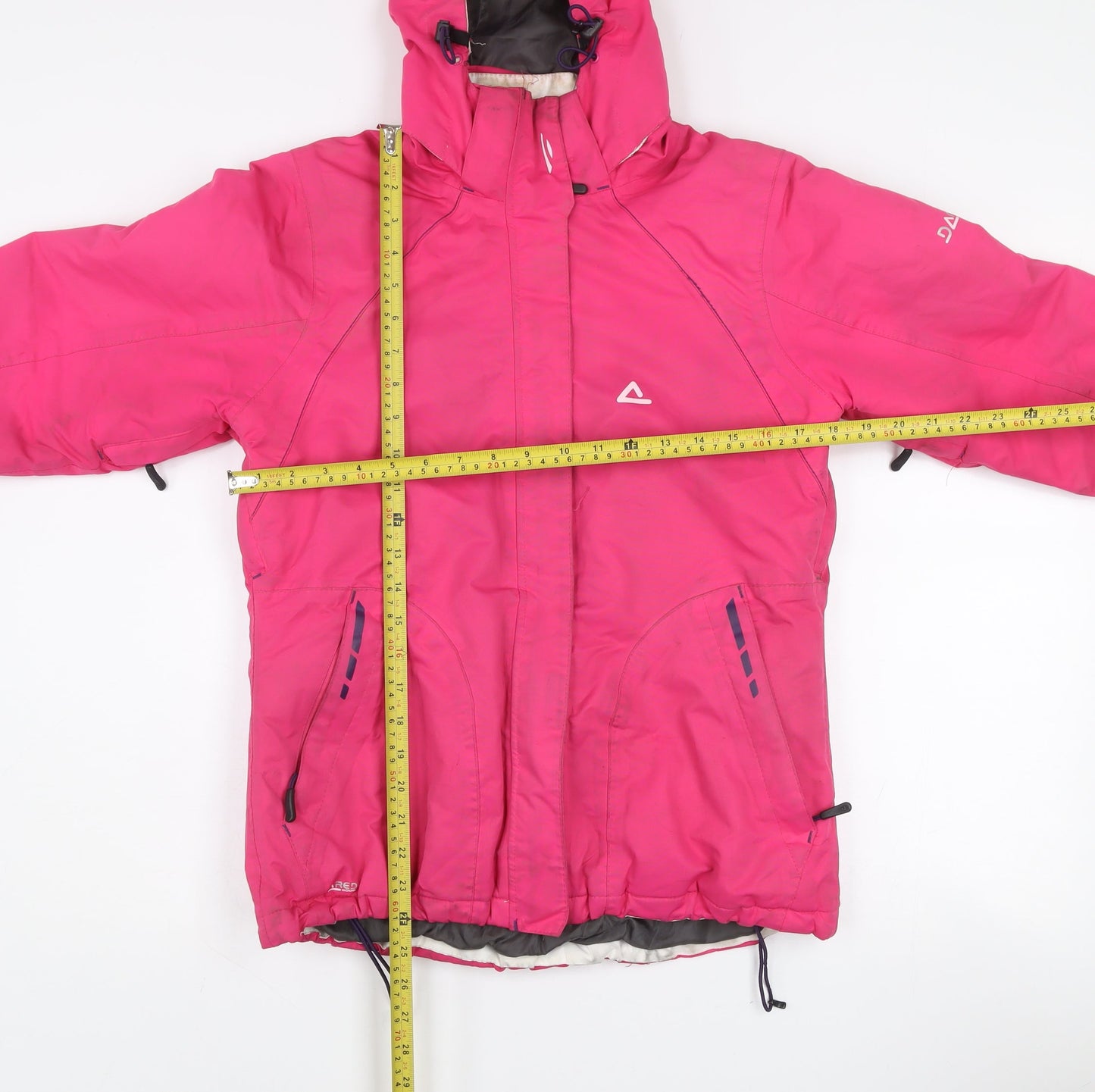 Dare 2B Womens Pink Waterproof Hooded Ski Jacket Size 10