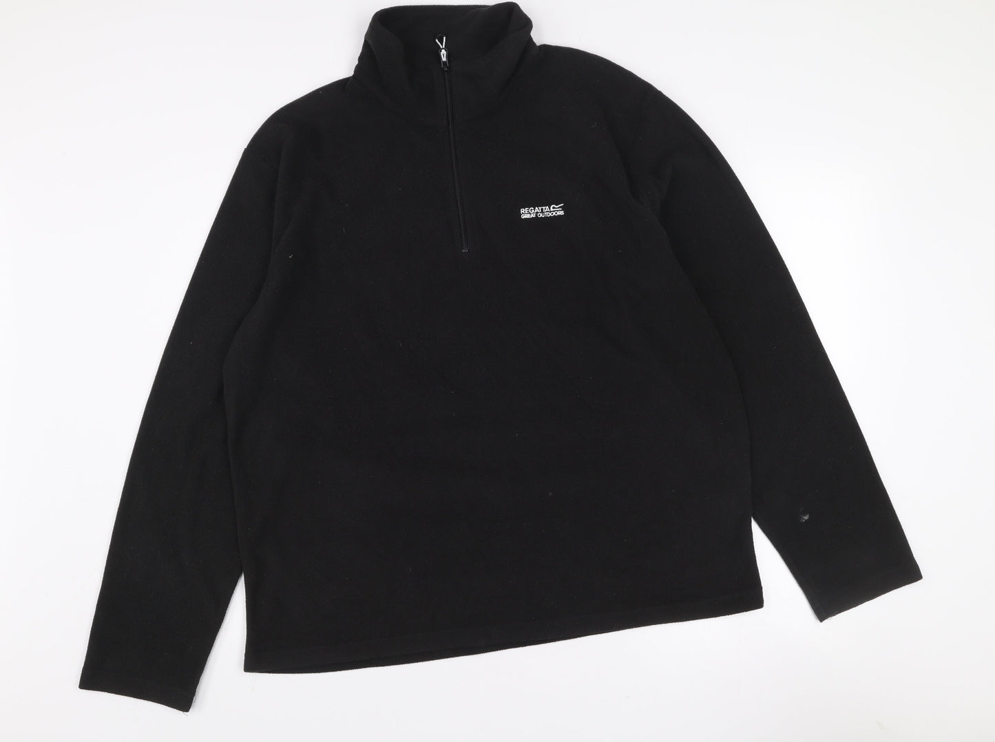 Regatta Men’s Black XL Fleece 1/4 Zip Pullover Sweatshirt