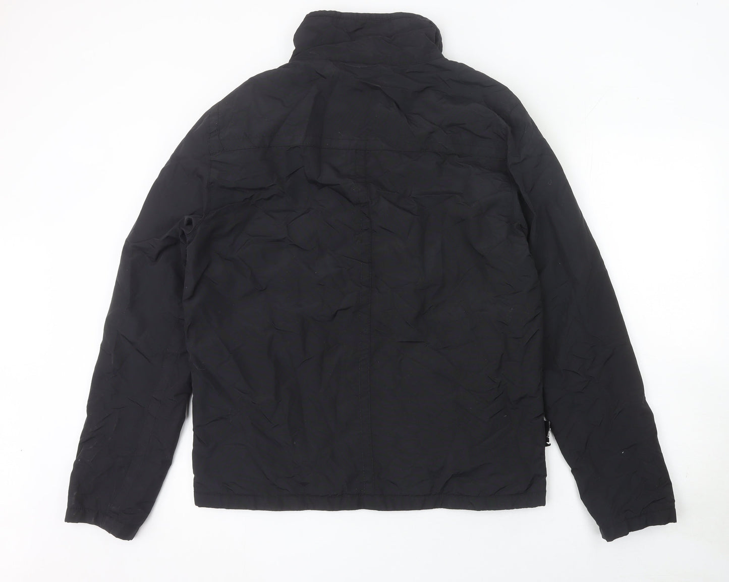 Superdry Men's Black XL Softshell Full Zip Nylon Jacket