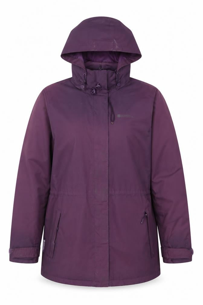 Womens UK Size 14 Regular Mountain Warehouse Purple Polyester Jacket