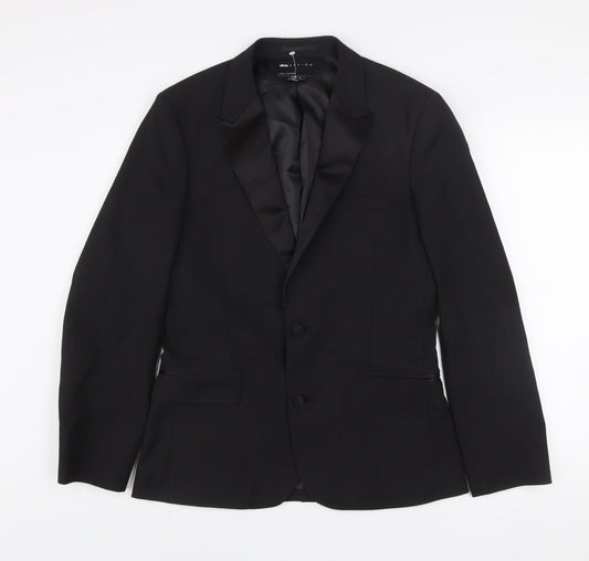 ASOS DESIGN Men's Black Slim Fit Shawl Lapel Suit Jacket 38 Short Formal