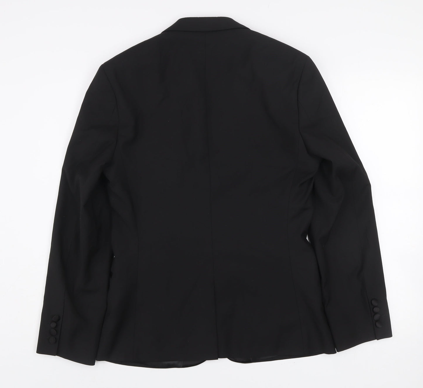 ASOS DESIGN Men's Black Slim Fit Shawl Lapel Suit Jacket 38 Short Formal