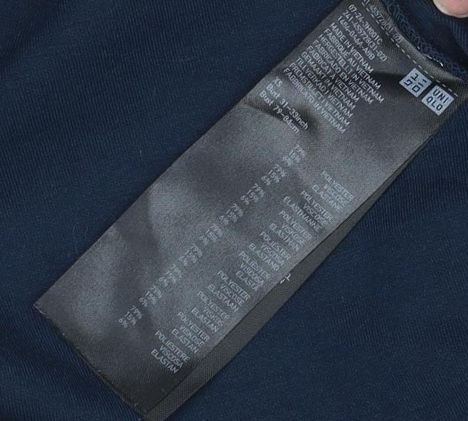 Uniqlo Women Navy Pullover Hoodie Size M Polyester Blend