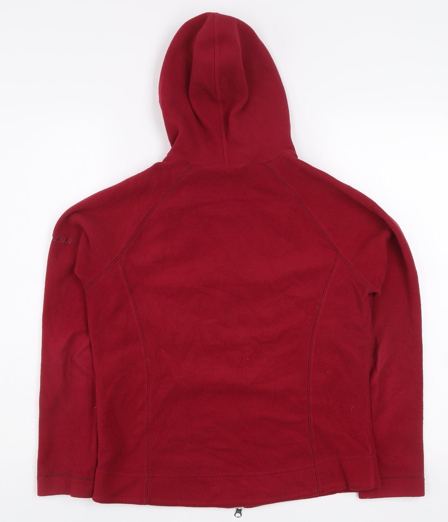 Ellesse Women's Red Fleece Hooded Full Zip Jacket Size 12