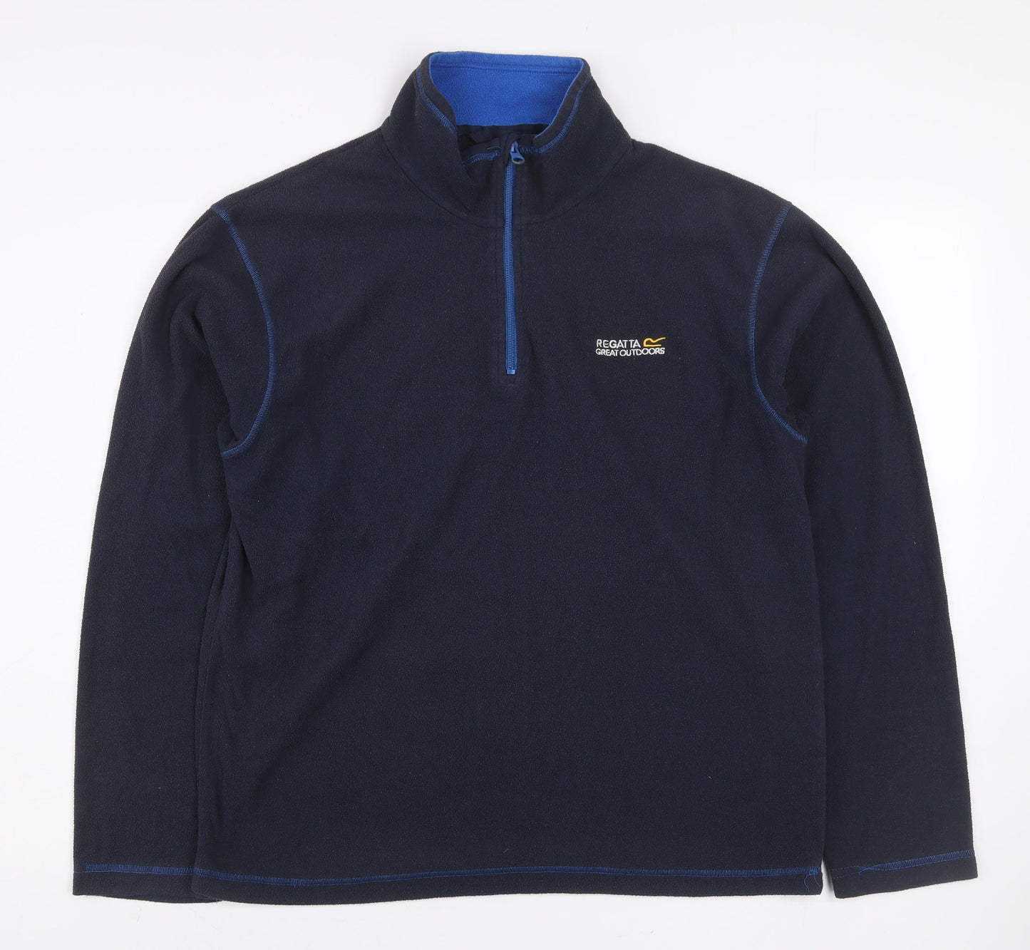 Regatta Mens Blue Fleece 1/4 Zip Pullover Sweatshirt M