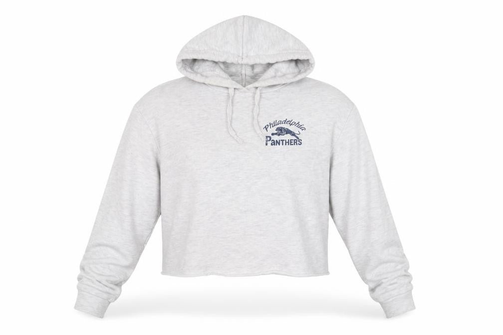 Topshop Women’s Grey Hooded Pullover Hoodie Size 14 Philadelphia Panthers