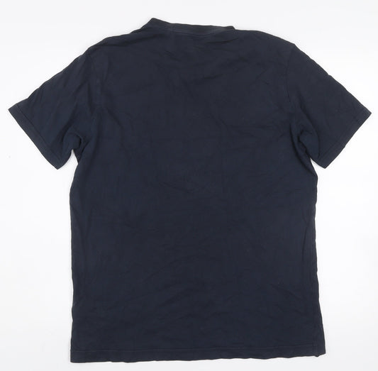 Original Penguin Men’s Blue Cotton Crew Neck T-Shirt Size L