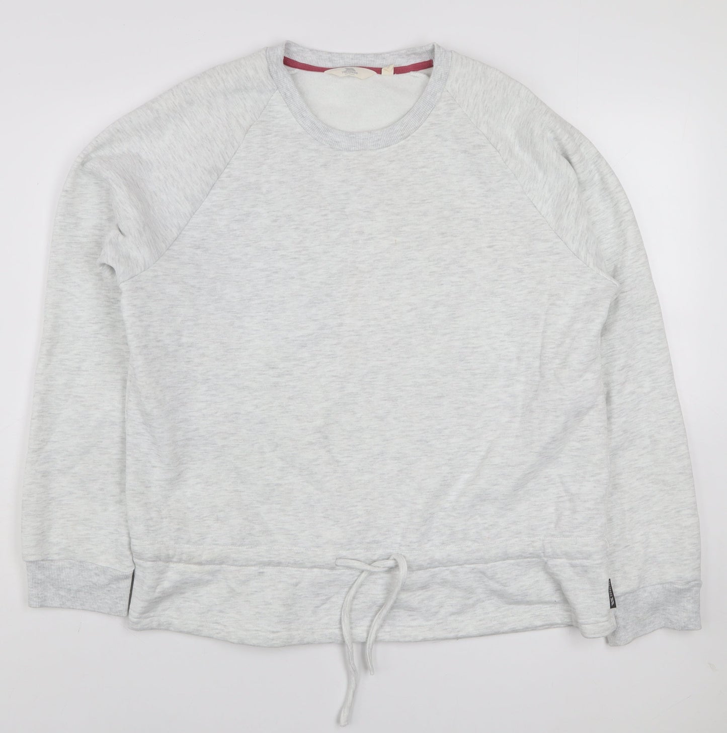 Trespass Womens Grey XL Pullover Sweatshirt Drawstring Hem Cotton Blend