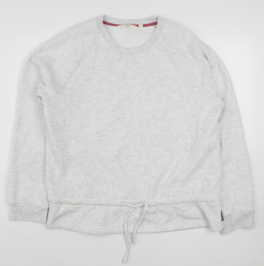 Trespass Womens Grey XL Pullover Sweatshirt Drawstring Hem Cotton Blend