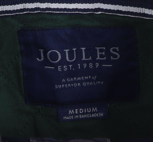 Joules Men's Green Quilted 1/4 Zip Sweatshirt Medium Classic Fit