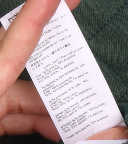 Joules Men's Green Quilted 1/4 Zip Sweatshirt Medium Classic Fit