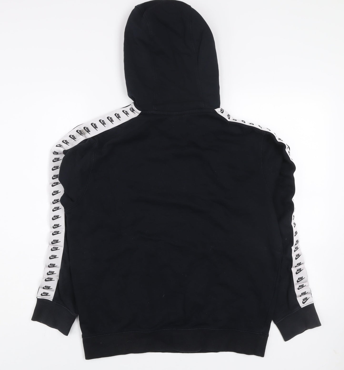 Nike Men's Black Pullover Hoodie S Logo Sports Fleece Sweatshirt