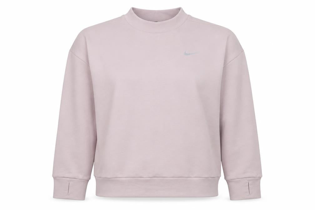 Womens UK S Regular Nike Pink Pullover Sweatshirt