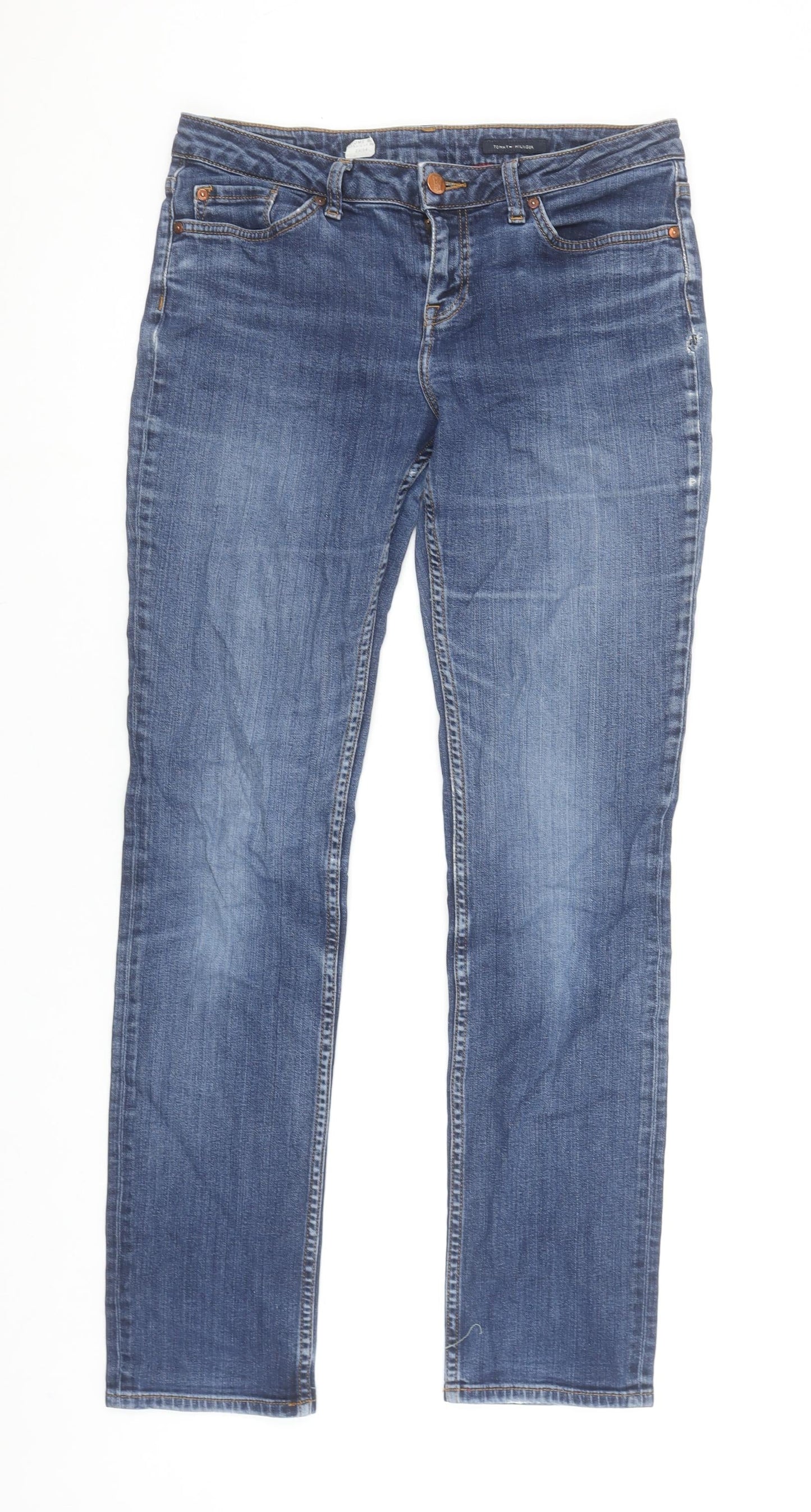 Tommy Hilfiger Women Blue Straight Leg Jeans Size 12 29/34