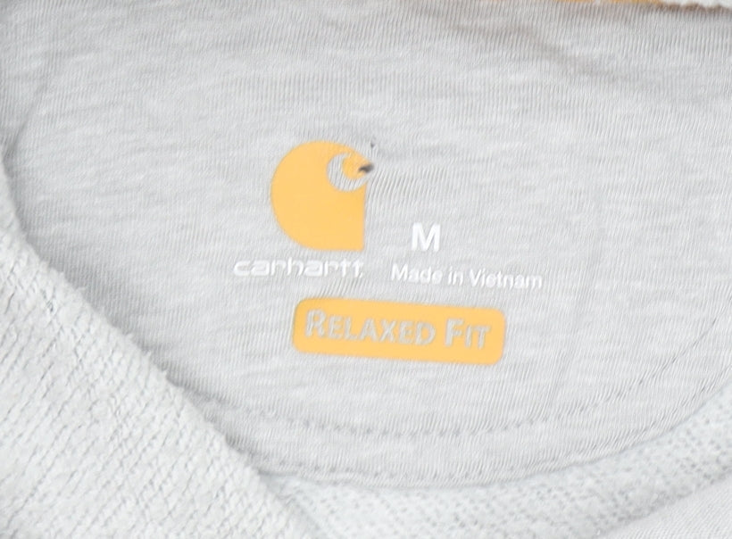 Carhartt Men's Grey Relaxed Fit Pullover Hoodie Size M