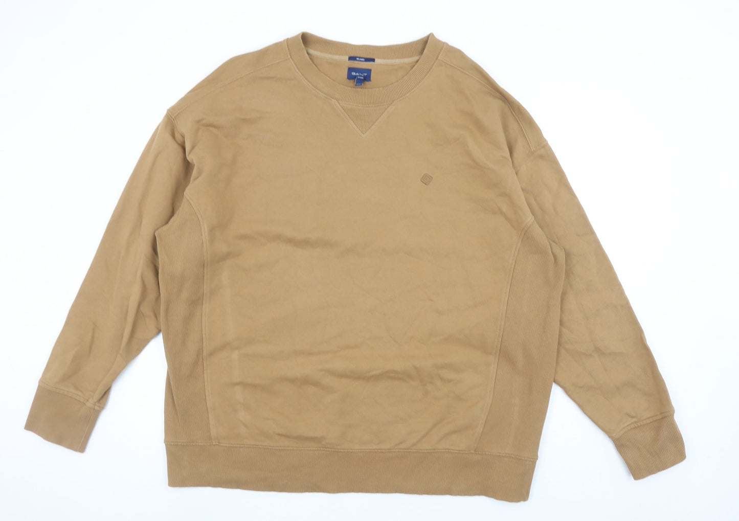 GANT Men's Beige Relaxed Fit Cotton Sweatshirt 3XL