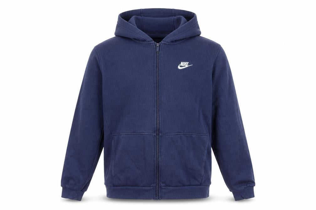 Nike Boys Blue Full Zip Hoodie XL 15-16 Years Cotton Blend Casual