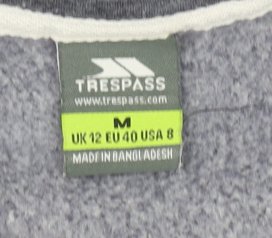 Trespass Women’s Grey Hooded Soft Shell Jacket Size 12