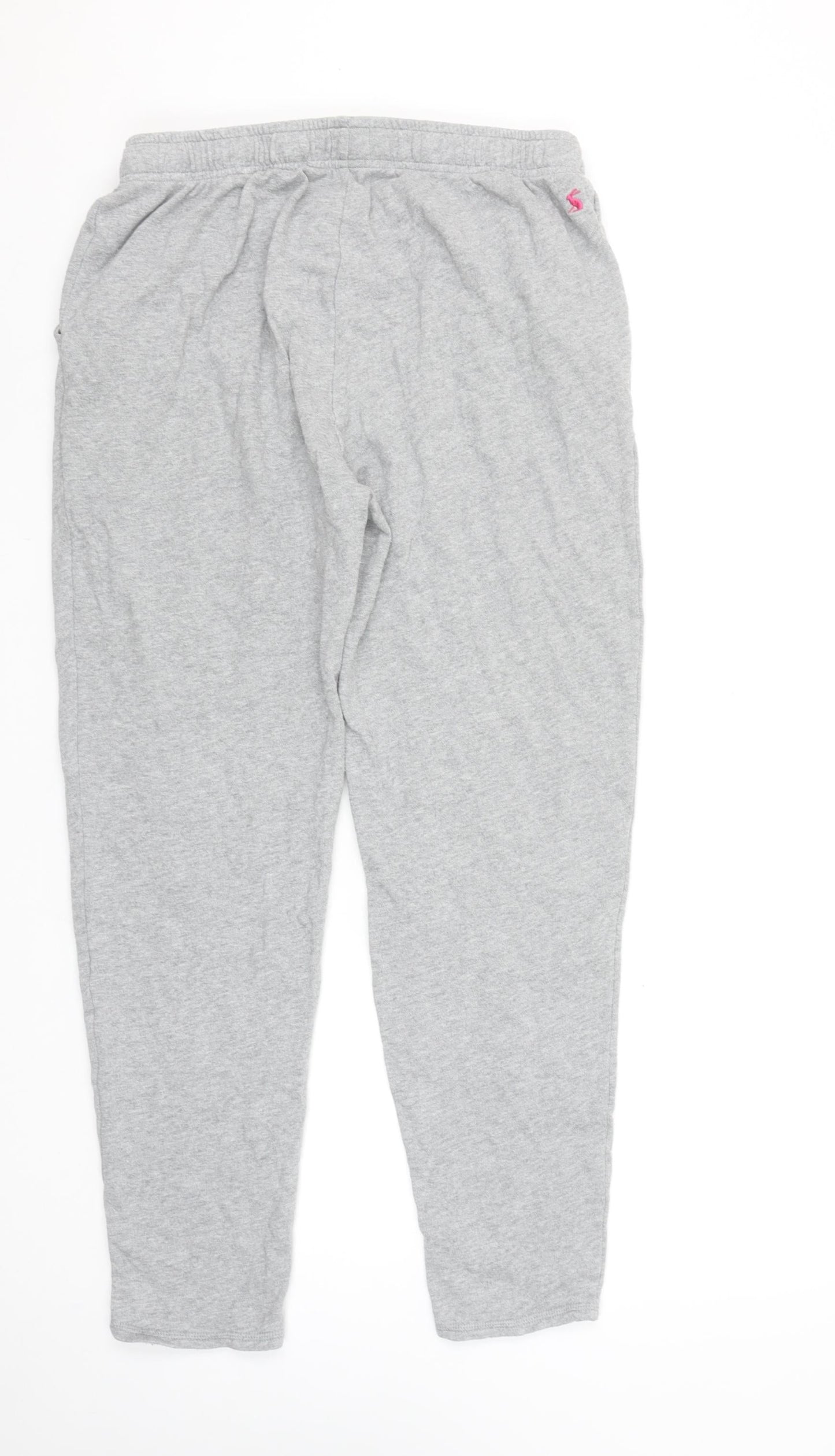Joules Women’s Grey Jogger Trousers Size 8 Cotton Blend Lounge Pants