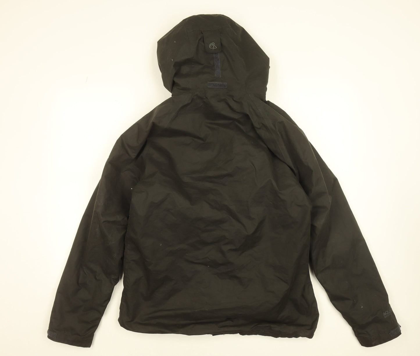 Craghoppers Men's Black Waterproof Hooded Rain Coat Jacket Size S
